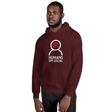 Load image into Gallery viewer, Black Unisex Humans Off Social Hoodie
